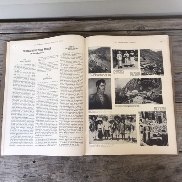 1937 Social Studies Book, “The Instructor Illustrated Units Of Work” Vintage - Picture 6 of 10